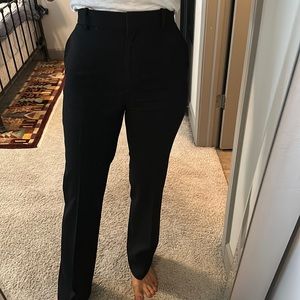 Reiss black wide leg trousers